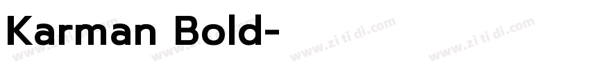 Karman Bold字体转换
